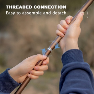 Di động cắm trại gấp đèn cực Trọng lượng nhẹ ráp nhôm đèn lồng đứng ngoài trời ánh sáng móc áo chủ dính cho cắm trại - Product Image 5