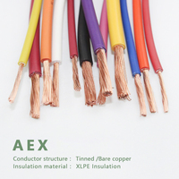 AEX Fil automobile isolé XLPE standard japonais Fils électriques isolés XLPE pour application aérienne Fil automobile de haute qualité