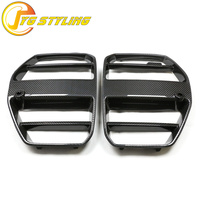 Parachoques Delantero de Fibra de Carbono Estilo ST con Rejilla de Malla para BMW G82 G80 M3 G83 M4, Accesorios Automotrices