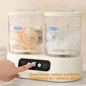 Nouvelle machine à laver mini 12V multicolore durable à double tambour pour sous-vêtements et chaussettes – Seau de lavage très populaire - Product Image 4