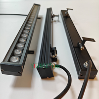 Contrôleur SPI IP67 50cm 18 ICs/m ou contrôleur DMX512 Points de pixel corps noir fini barre de lave-glace Led YY-XQ4033 de lumière