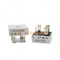 2 pièces KBPC1510 redresseurs électroniques professionnels au silicium 1000V 15A Diode Brid redresse professionnel électrique