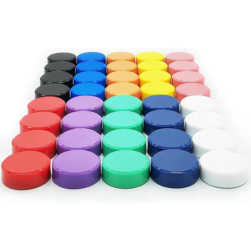 Aimants de réfrigérateur ronds en forme de bouton petit disque magnétique coloré pour armoire de cuisine ou salle de classe aimants de tableau blanc parfaits