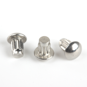 סיכות מסמרות לוחית שם עגולות מפלדת אל-חלד 304 - Product Image 1