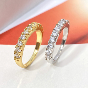 Anillo de Moda para Mujer, Chapado en Oro de 18K, Resistente al Deslustre, con Circonitas Cúbicas Incrustadas - Product Image 2