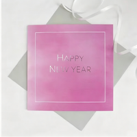 Carte de vœux personnalisée en papier imprimé aquarelle, carte de vœux de Noël, carte de vœux de Nouvel An, carte de vœux saisonnière pour la célébration des fêtes d'hiver