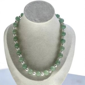 天然アベンチュリンパールチョーカービーズネックレス感情的な癒しグリーンジェムストーンジュエリーエレガントなデザインクリスマスギフト - Product Image 5