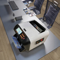 Machine de comptage d'argent intelligente portable OKYO pour usage domestique et commercial, vitesse de 900 pièces/min, capacité de la trémie de 200 pièces, comptage total des billets