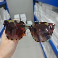 Lunettes de soleil de luxe surdimensionnées en gros, protection UV400, monture optique en acétate, forme carrée, légères, confortables, unisexe, assorties
