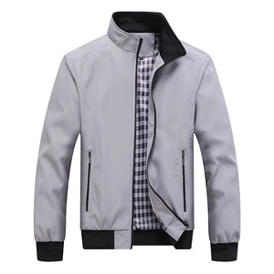 Giacche Corte alla Moda per Primavera, Autunno e <span class=keywords><strong>Inverno</strong></span>, <span class=keywords><strong>Abbigliamento</strong></span> <span class=keywords><strong>Casual</strong></span> in Poliestere con Chiusura a Zip per <span class=keywords><strong>Uomo</strong></span> - Product Image 4