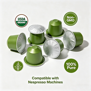 Cápsulas de Matcha con Espumador: Cápsulas de Latte con Sabor Personalizado, Marca Privada para Servicios de Habitaciones de Hotel - Product Image 1
