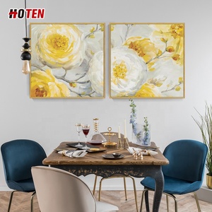 Pintura decorativa <span class=keywords><strong>de</strong></span> <span class=keywords><strong>flores</strong></span> <span class=keywords><strong>modernas</strong></span>, pintura <span class=keywords><strong>al</strong></span> <span class=keywords><strong>óleo</strong></span> <span class=keywords><strong>de</strong></span> margaritas pintada a mano sobre lienzo, tamaño personalizado para decoración <span class=keywords><strong>de</strong></span> pared - Product Image 3
