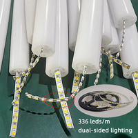 Pabrik grosir 360 derajat 12v 24v tabung Neon bulat lampu Linear silikon fleksibel Diameter 22mm lampu profil Led