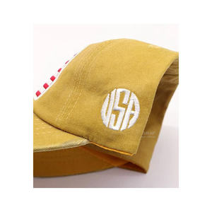 للبيع بالجملة العلم الامريكي للرجال القطن المطرز المتعصبين الولايات المتحدة الأمريكية وغسلها النساء - Product Image 2