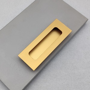 Concealed Aluminum Alloy Drawer Handle Rectangle Minimalist Design Easy Installation Cabinet Furniture Handle - Product Image 2