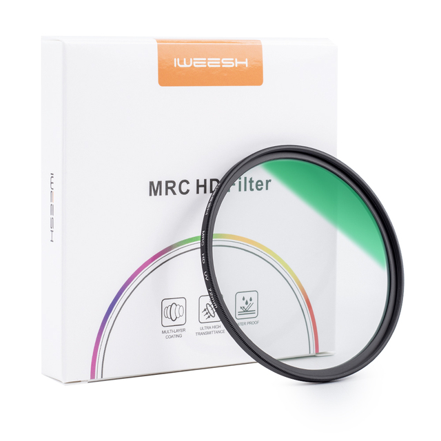 IWEESH Multi Coated UV Filter for Digital Camera Accessories MRC HD UV Filter 49/52/55/58/62/67/72/77/82mm