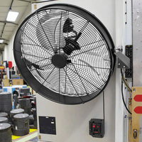 Ventilateur industriel à tambour en métal mural de qualité supérieure de 18/20 pouces: le confort rencontre le style