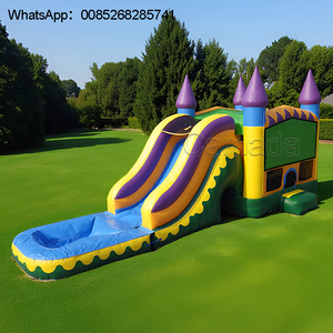 Castillo Inflable de PVC Comercial, Tobogán Acuático, Casa de Juegos Interior/Exterior, Casa de Brinco con Soplador, Modelo de Producto para Niños - Product Image 3