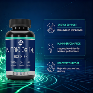 Capsules de renforcement de l'oxyde nitrique à marque privée OEM/ODM, L-Arginine L-Citrulline pour la circulation sanguine avant l'entraînement - Product Image 3