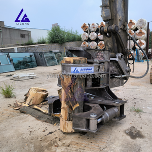 आसान स्थापना 20 टी खुदाई के लिए वानिकी ट्री कतरन का इस्तेमाल किया गया, पूरे पूरे पेड़ के कतरन, लॉग कटर - Product Image 2