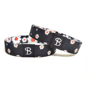 Bracelet en polyester avec logo personnalisé |   Bracelet extensible en tissu élastique Spandex à sublimation pour festival <span class=keywords><strong>de</strong></span> <span class=keywords><strong>musique</strong></span> - Product Image 4