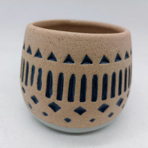 Pots de fleurs de bureau en céramique jaune naturel, <span class=keywords><strong>poterie</strong></span> solide, argile de sable, couleur avec motif Unique de Style grec espagnol - Product Image 6