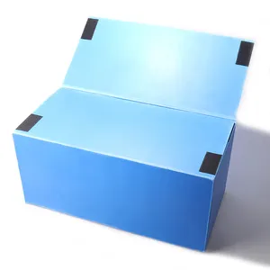 PP Corrugated Container Plastic Packing Turnover Storage Box With Lid Corflute Stack Shelf Bin Plastic Boxes For Storage
