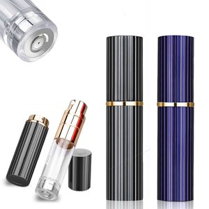 5ml Mini Empty Glass Aluminum Shell Fine Mist Black Perfume Pump Spray Bottles Screen Printed <b>Reed</b> <b>Diffuser</b> Compatible - Product Image 3