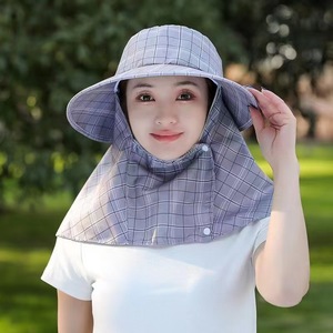 Sombrero de pescador para mujer, de ala ancha, con protección solar y para el cuello, transpirable, para primavera y verano, para trabajo agrícola al aire libre - Product Image 2
