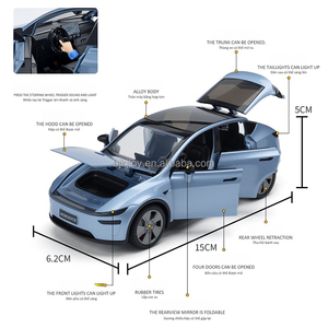 Nouvelle Voiture Miniature 1:32 Tesla <span class=keywords><strong>Model</strong></span> <span class=keywords><strong>Y</strong></span> avec Son et Lumière, Portes Ouvrables, Modèle en Alliage à Tirer en arrière, Jouet de Collection, Cadeau pour Garçon - Product Image 5