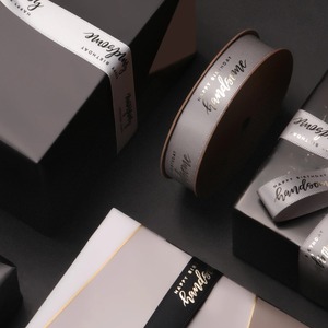 Happy Birthday Eco-Friendly Polyester Satin <b>Ribbon</b> 1-1/2 in Gold Foil Printed Double Face Gift Packaging Decorative Tape - Product Image 6