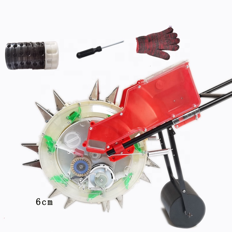 Promotional Specials handle push seeder with fertilizer machine for big seed and vegetable