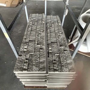Faux Rock Mềm PU Đá Gạch Tường Bảng Điều Chỉnh Trọng Lượng Nhẹ Văn Hóa <span class=keywords><strong>Masonry</strong></span> Đá Nhân Tạo Cho Nội Thất Bên Ngoài Nhà Ốp - Product Image 2