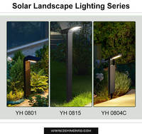 Aluminium moulé sous pression IP65 étanche extérieur solaire voie borne lumineuse jardin pelouse extérieur Led solaire paysage lumières