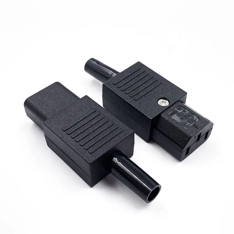 JEC Re-wirable IEC JA-2231 AC Power Plugs Male Female Assembly Plug Adapter Plugs Adaptor