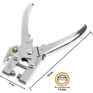 High-End 400 <b>Sets</b> of 11 Color 5mm Metal Cable Ring <b>Set</b> Eyelet <b>Punch</b> Pliers Corns Hole Installation Tools Pliers Eyelet Pliers - Product Image 3