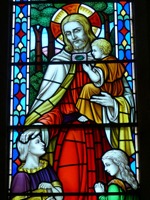 Panel de Vidrio Emplomado Personalizado para Iglesia, Figura Religiosa, Vidrio Artístico Laminado para Dormitorio, Sala de Estar, Decoración de Lujo