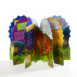 Hardcover Encyclopedia Prehistorica Breathtaking Dinosaur 3D Pop Up book printing