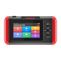 Kingbolen S600 12V Escáner de Diagnóstico Profesional para Automóviles Android, Lector de Códigos OBD2/EOBD, Codificación VIN ECU, Actualizaciones Gratuitas de por Vida