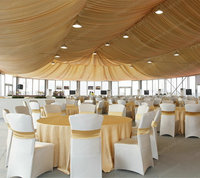 12x24m salón de bodas móvil Ceremonia de construcción lona Casa de burbujas inflable carpa de techo de concha dura garaje inflable