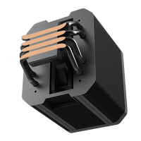 Alseye pendingin CPU, kipas pendingin PC Intel AMD Universal 4 pipa LED RGB performa tinggi 180W