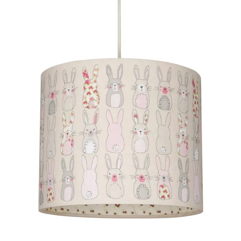 Home Bedroom Decor Cartoon Cute Bunny Bedroom Ceiling Floor Table Lamp Shade For Kids Baby Night Lights