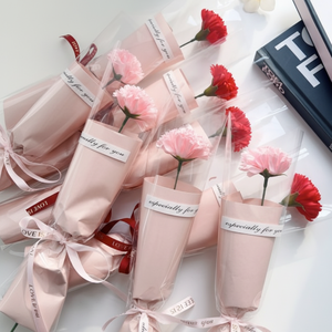 Pacchetto di fiori di garofano 1 Bouquet per le vacanze del giorno dei genitori e degli insegnanti - Product Image 1