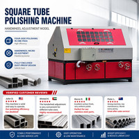 Machine de polissage et de ponçage de tubes carrés à moteur haute efficacité, équipement de finition de surface métallique, écologique pour une utilisation durable