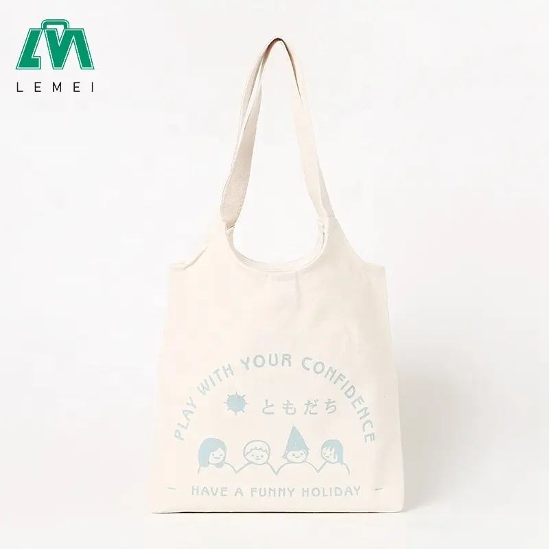 Venta caliente Eco amigable reutilizables de lona de algodón bolso de compras con bolsillo interior