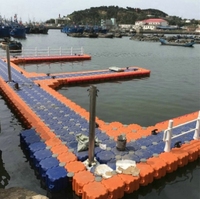 Plateformes flottantes modulaires en plastique marin, cubes de ponton, pont flottant, quai flottant utilisé dans les quais de yachts