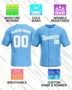 फैक्टरी थोक खाली बेसबॉल जर्सी युवा और वयस्क कस्टम बेसबॉल वर्दी - Product Image 4