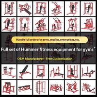 Équipement de musculation Hummer, appareil de musculation commercial, presse pectorale, traction haute/basse, squat, entraînement des jambes, acier, série 900, complet
