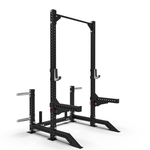 <span class=keywords><strong>POWERMAN</strong></span> pour Cage de musculation en métal commerciale, rack à squats, équipement de musculation robuste pour la maison, J-Cups réglables, barre de traction multi-prises, Cross - Product Image 2