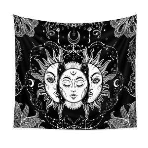 Sol y Luna Mandala Colgante de <span class=keywords><strong>pared</strong></span> <span class=keywords><strong>Boho</strong></span> Home Room Decor <span class=keywords><strong>Tapiz</strong></span> - Product Image 4